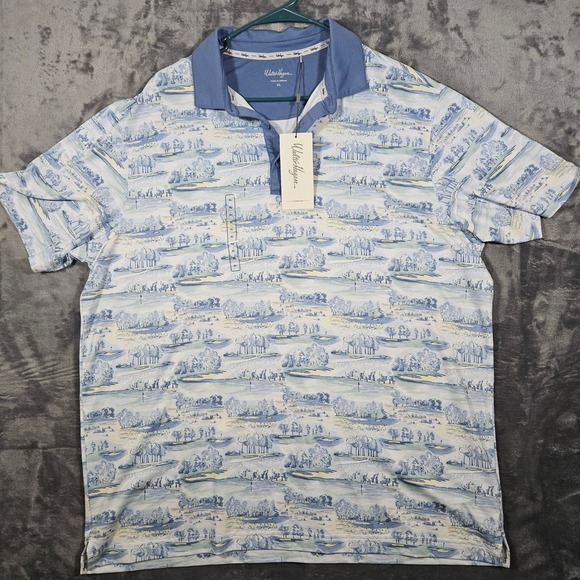 Walter Hagen Men's Golf Polo Shirt Moisture‎ Wicking  Club Patterned Size XL - Picture 1 of 10